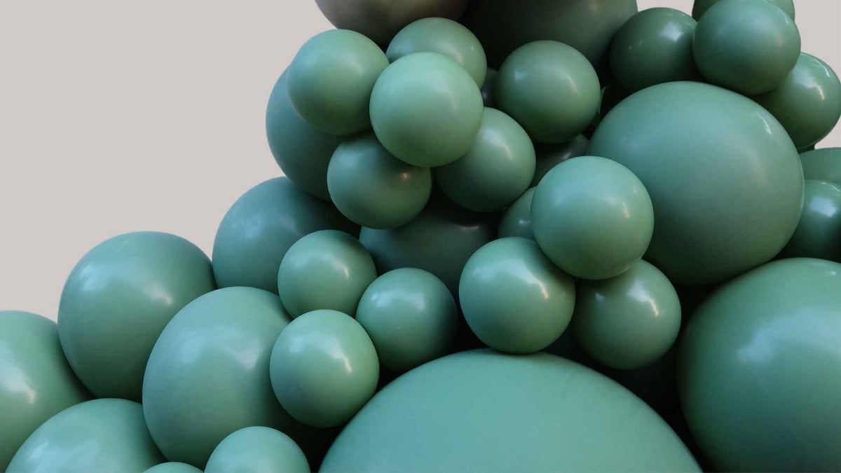 thyme green latex balloons